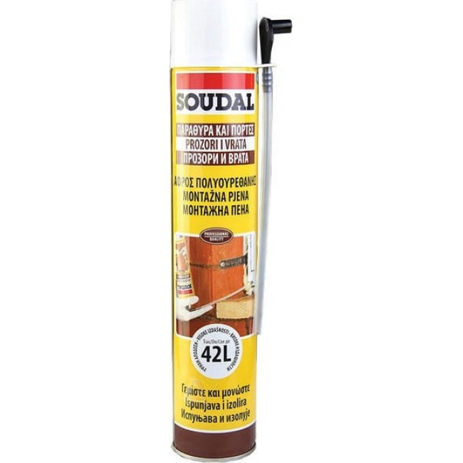 Soudal Fill & Fix Foam 42l Αφρός Πολυουρεθάνης Χειρός Υψηλής Διόγκωσης 750ml 122996142