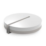 Eurolamp 145-20081 Πλαφονιέρα Οροφής Εξωτερικού Χώρου με Ενσωματωμένο LED σε Λευκό Χρώμα 