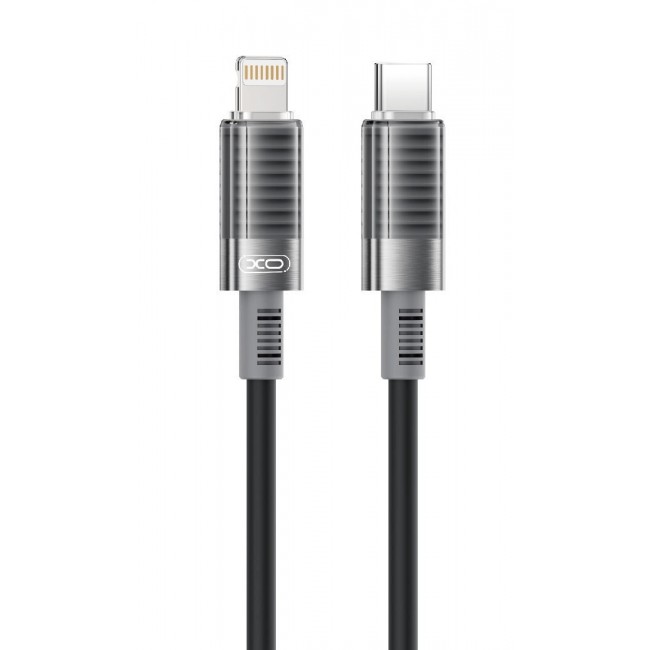 XO NB-Q282A Καλώδιο Σιλικόνης Type-c σε Lightning 30W Μαύρο (16.005.0337)