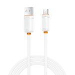 XO NB302 Καλώδιο Ταχείας Φόρτισης & Μεταφοράς Δεδομένων USB-A σε Type-C 3A Λευκό 1m (16.005.0398)