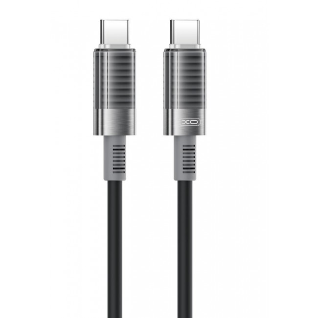 XO NB-Q282B Καλώδιο Σιλικόνης Type-c σε Type-c 60W Μαύρο (16.005.0339)
