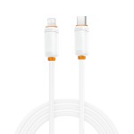 XO NB-Q302A Καλώδιο Φόρτισης & Μεταφοράς Δεδομένων Lightning σε Type-C 27W Λευκό 1m (16.005.0404)