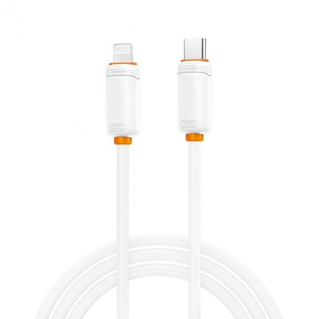 XO NB-Q302A Καλώδιο Φόρτισης & Μεταφοράς Δεδομένων Lightning σε Type-C 27W Λευκό 1m (16.005.0404)