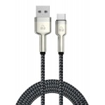 POWERTECH PTR-0199 καλώδιο USB-C σε USB , PD 60W, 480Mbps, 1m, μαύρο/γκρι
