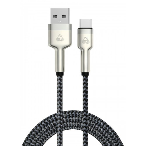 POWERTECH PTR-0199 καλώδιο USB-C σε USB , PD 60W, 480Mbps, 1m, μαύρο/γκρι