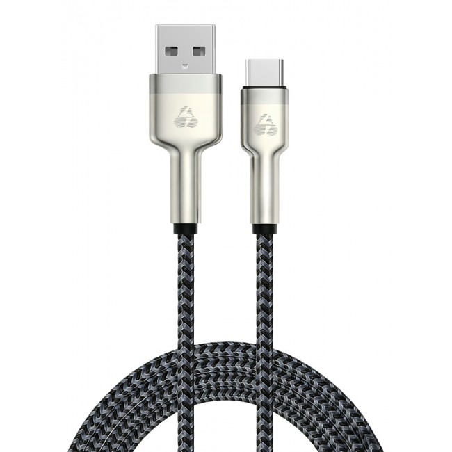 POWERTECH PTR-0199 καλώδιο USB-C σε USB , PD 60W, 480Mbps, 1m, μαύρο/γκρι