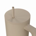Estia 01-41489 Straw Tumbler Xl Save The Aegean Ανακυκλώσιμο Handled Tumbler Θερμός Ανοξείδωτο BPA Free 900ml Dune με Καλαμάκι και Λαβή *