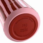 Estia 01-43025 Lens Save The Aegean Ποτήρι Θερμός Ανοξείδωτο BPA Free 360ml Viva Stripe με Καλαμάκι *