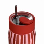 Estia 01-43025 Lens Save The Aegean Ποτήρι Θερμός Ανοξείδωτο BPA Free 360ml Viva Stripe με Καλαμάκι *
