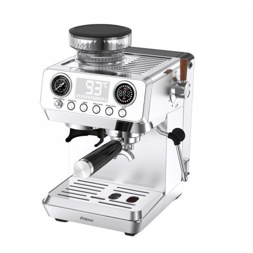 PRIMO PREM-40573 Μηχανή Espresso με Μύλο Καφέ 20bar Digital Inox *