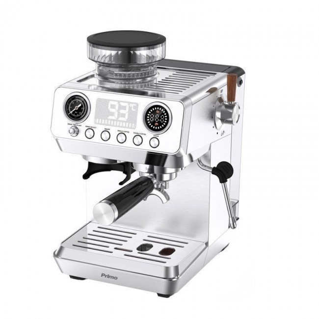 PRIMO PREM-40573 Μηχανή Espresso με Μύλο Καφέ 20bar Digital Inox *
