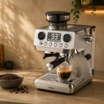 PRIMO PREM-40573 Μηχανή Espresso με Μύλο Καφέ 20bar Digital Inox *