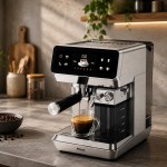 Primo PREM-40574 Μηχανή Espresso 2σε1 με Milk Frother 20Bar, Digital, Inox