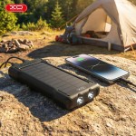 XO PR290 Solar Power Bank 10000mAh με 4 Eνσωματωμένα Καλώδια 16.010.0111