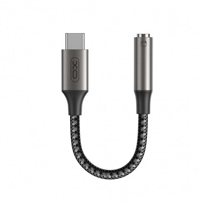 XO XO-NB257C Μετατροπέας USB-C male σε 3.5mm female Γκρι 1τμχ (16.005.0293)