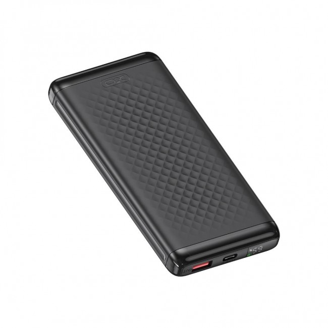 XO PB308 Power Bank 10000mAh 22.5W με Θύρα USB-A και Θύρα USB-C Power Delivery / Quick Charge Μαύρο 16.010.0110