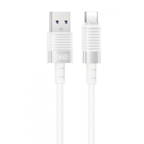 XO NB282 Καλώδιο Γρήγορης Φόρτισης Σιλικόνης 6A Type-C λευκό (16.005.0336)