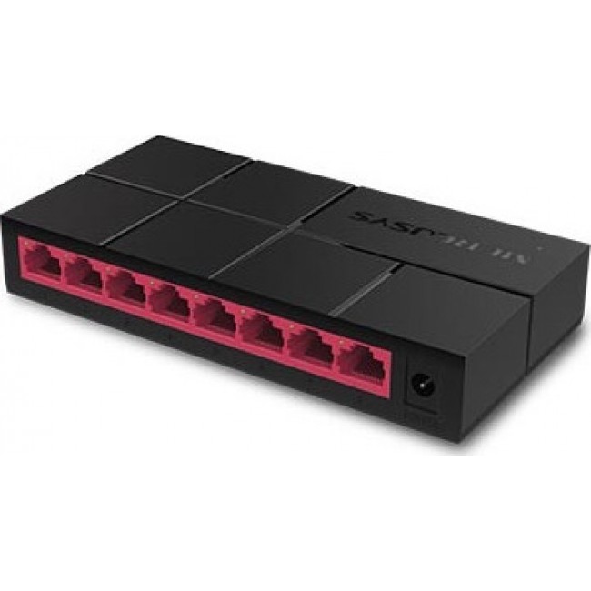Mercusys MS108G v1 Unmanaged L2 Switch με 8 Θύρες Gigabit 1Gbps Ethernet - Μαύρο