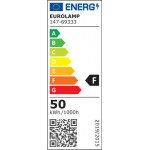 Eurolamp 147-69333 Στεγανός Προβολέας IP65 Ισχύος 50W με Θερμό Λευκό Φως σε Μαύρο χρώμα