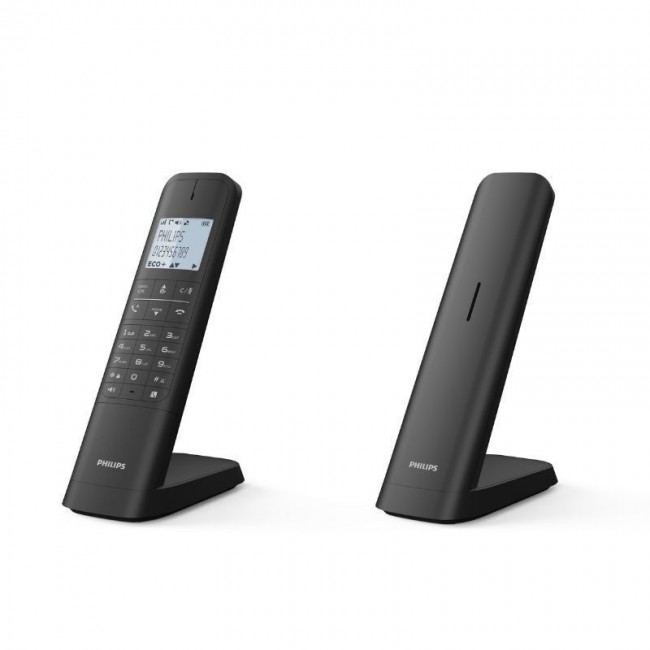 Philips M4701B/GRS Μαύρο Ασύρματο τηλέφωνο με φωτιζόμενη οθόνη Philips M4701B/GRS Μαύρο Ασύρματο τηλέφωνο με φωτιζόμενη οθόνη