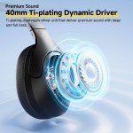 QCY H3 Lite Headset Black - Anc Noise Canceling 40mm Drivers 68ms Latency - 60h Battery - (6957141409039)
