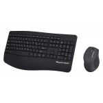 POWERTECH PT-1490 set ποντίκι and πληκτρολόγιο , 2.4GHz and Bluetooth, μαύρο **