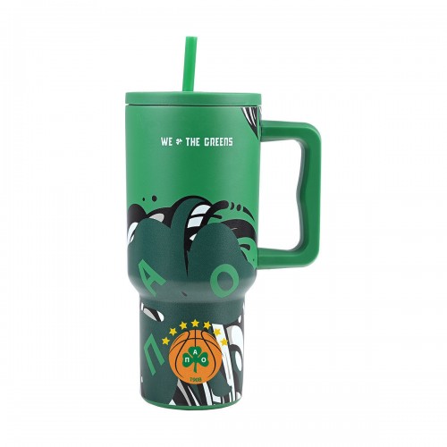Estia 01-35990 Θερμός Straw Tumber XL Panathinaikos  BC Edition We The Greens  900ml*