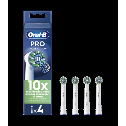 Oral-B Ανταλλακτικές κεφαλές ηλεκτρικής οδοντόβουτσας CrossAction Pro λευκό, σετ 4 τμχ 80727533