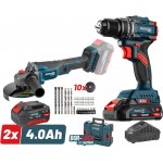 Bormann Pro BBP5433X44T2CA Σετ Compact Brushless Κρουστικό Δραπαν/βιδο 65Νm & Γωνιακός Τροχός, ΒMC * Bormann Pro BBP5433X44T2CA Σετ Compact Brushless Κρουστικό Δραπαν/βιδο 65Νm & Γωνιακός Τροχός, ΒMC *