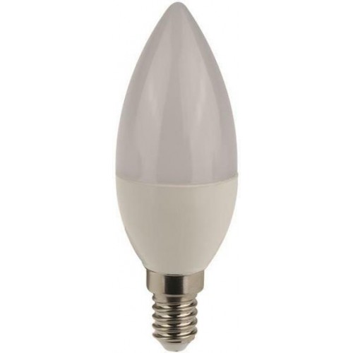 Eurolamp 180-80372 Λάμπες LED 8W 107mm για Ντουί E14 και Σχήμα C37 Θερμό Λευκό 690lm 3τμχ