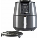 Ninja Air Fryer AF100UK, 1550 W, 4 Cooking Functions, 3.8 L (Black/Grey)