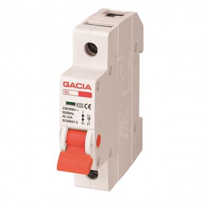 GACIA 500-43601 ΡΑΓΟΔΙΑΚΟΠΤΗΣ 1X40A 