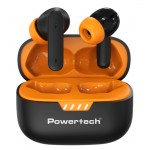 Powertech PT-1431 Μαύρα In-ear Bluetooth Handsfree Ακουστικά με Θήκη Φόρτισης 