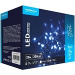 Modee Lighting Χριστουγεννιάτικα Λαμπάκια LED με Τροφοδοτικό (200LED/20m/10cm) Ψυχρό Λευκό