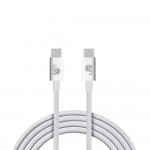 Lime Successories Lime USB-C Type C To USB-C Type C 6A ΦΟΡΤΙΣΗΣ-Data Durable Braided 1m LBCC02 120W WHITE