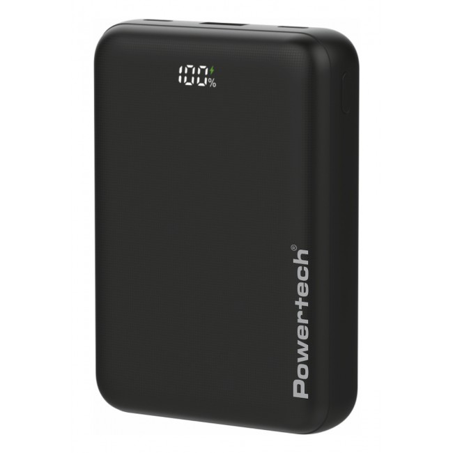 Powertech PT-1503 Power Bank 20000mAh 22.5W με Θύρα USB-A και 2 Θύρες USB-C Power Delivery / Quick Charge 4.0 Μαύρο