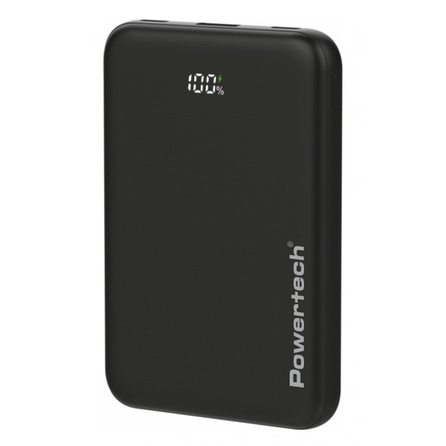 Powertech PT-1502 Power Bank 10000mAh 22.5W με Θύρα USB-A και 2 Θύρες USB-C Power Delivery / Quick Charge 4.0 Μαύρο **