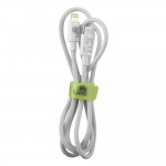 LIME LIGHTNING TO USB-C 3.4A ΦΟΡΤΙΣΗΣ-DATA DURABLE BRAIDED 1m LBCL01 30W WHITE BULK