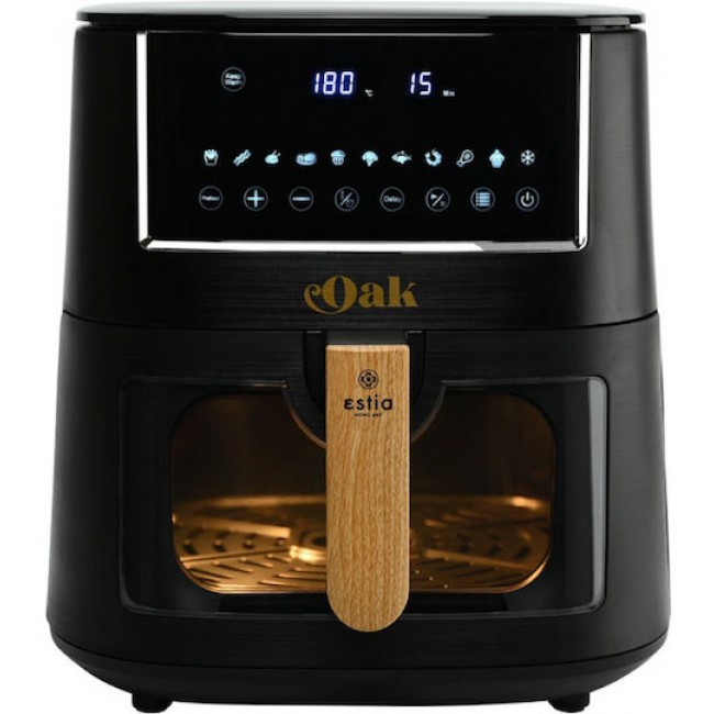 ESTIA 06-18931 ΦΡΙΤΕΖΑ ΑΕΡΟΣ OAK 1650w 7.2lt ME ΨΗΦΙΑΚΗ ΟΘΟΝΗ & 11 ΠΡΟΓΡΑΜΜΑΤΑ ΜΑΓΕΙΡΕΜΑΤΟΣ *