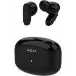 Akai BTE-J400ENC In-ear Bluetooth Handsfree Ακουστικά με Θήκη Φόρτισης Μαύρα