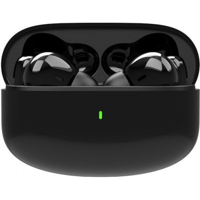 Akai BTE-J400ENC In-ear Bluetooth Handsfree Ακουστικά με Θήκη Φόρτισης Μαύρα