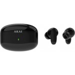 Akai BTE-J400ENC In-ear Bluetooth Handsfree Ακουστικά με Θήκη Φόρτισης Μαύρα
