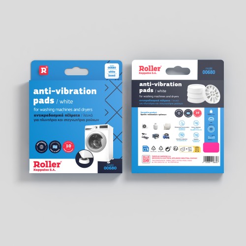 Roller Kappatos 00680 Αντικραδασμικά Πέλματα Πλυντηρίου/Στεγνωτηρίου 4τμχ