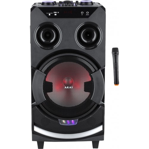 Akai ABTS-112 Σύστημα Karaoke με Ασύρματo Μικρόφωνo  σε Μαύρο Χρώμα *