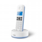 Philips D1611S/GRS Γαλάζιο Ασύρματο Τηλέφωνο  (Ελληνικό Μενού) με ανοιχτή ακρόαση, και 50 μνήμες