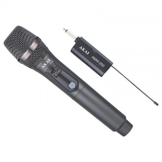Akai AMW-200 Ασύρματο Δυναμικό Μικρόφωνο Χειρός για Φωνητικά