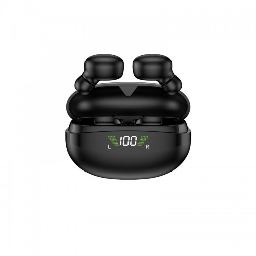 Akai BTE-J350 In-ear Bluetooth Handsfree Ακουστικά με Θήκη Φόρτισης Μαύρα