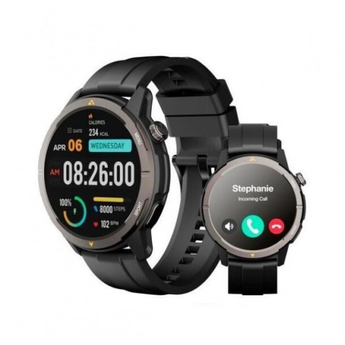 AGM Legion Smartwatch με Παλμογράφο Μαύρο (1200108-0001)