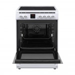 United UFV-68287TP Κουζίνα 69lt με Κεραμικές Εστίες Π60εκ. Λευκή *