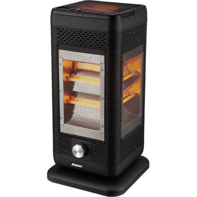Primo PRQH-81118 Θερμάστρα Χαλαζία 2000W Μαύρη (810118) *